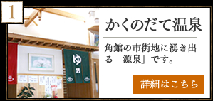 かくのだて温泉　角館の市街地に湧き出る「源泉」です。